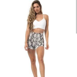 Balance Athletica Vitality Ascend Biker Short . Python print. Size small.